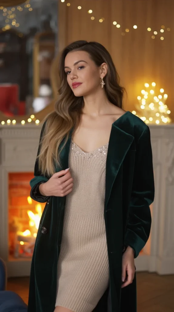 Cozy Christmas night outfit
