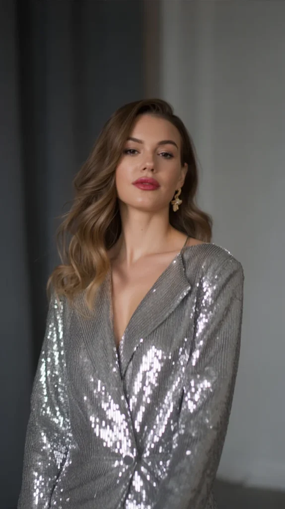 Sequin Blazer Dress