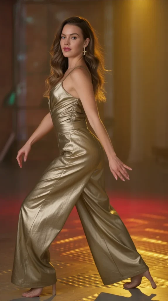 Gold Metallic Jumpsuit