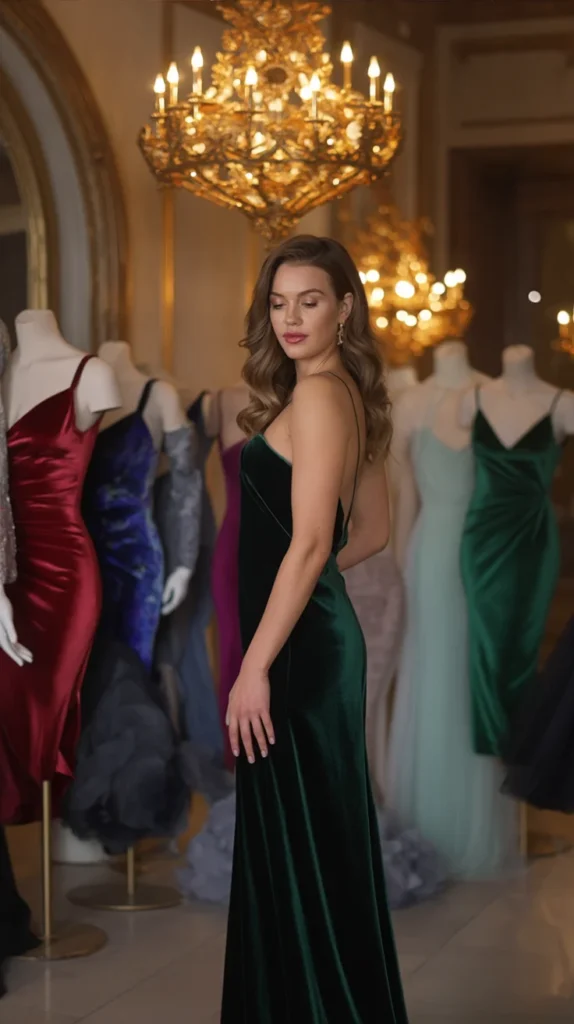 Jewel-Tone Mini Dress