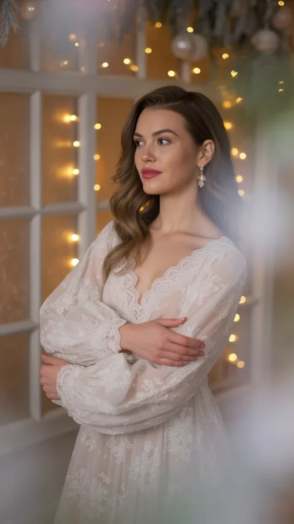 Classic White Lace Dress