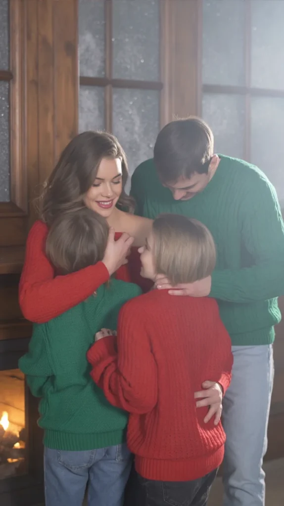 Green and Red Sweater Theme