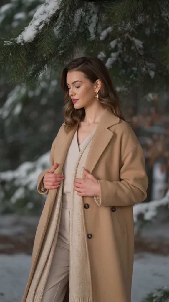 All-Beige Winter Ensemble