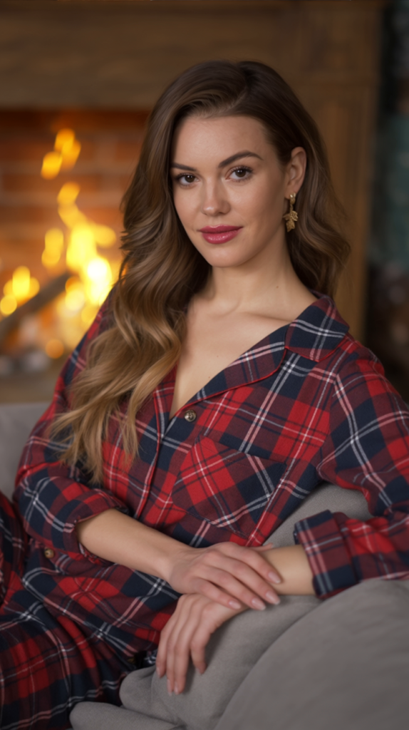 Classic Red Flannel Pajama Set
