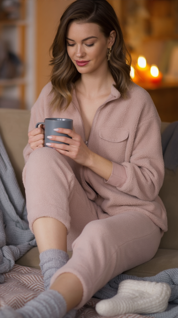 Cozy Jogger Set with Fleece Lining
