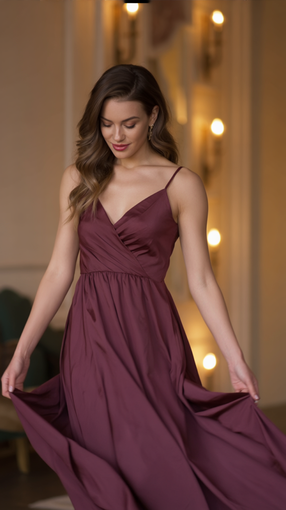 Jewel-Toned Maxi Dress