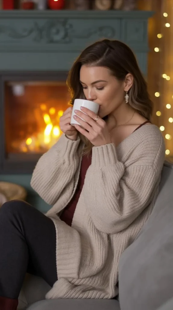 Classic Knit Sweater and Jeans Combo