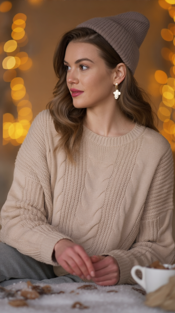 Recycled Cashmere Scarf and Beanie Set