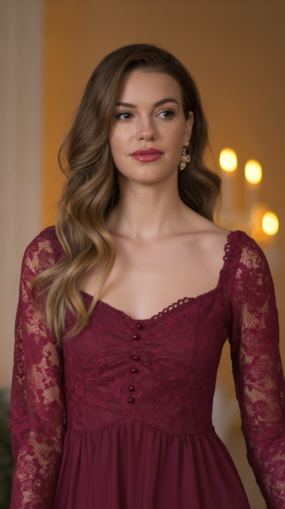 Romantic Lace Midi Dress