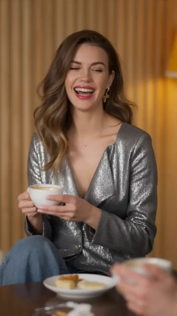 Sequin Blazer + Denim