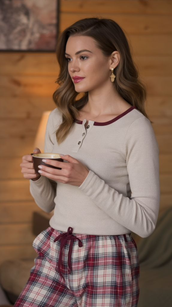 Thermal Henley and Lounge Pants