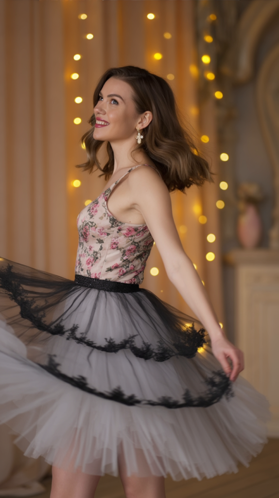 Tulle Midi Skirt Magic