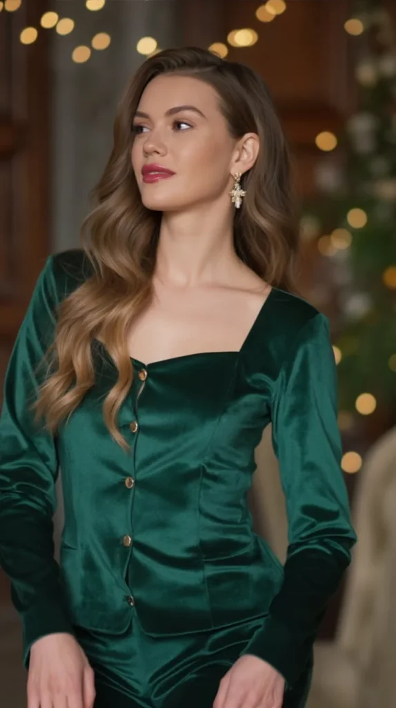 Velvet Blazer and Trousers Set