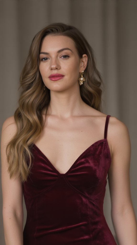 Velvet Bodycon With a Plunging V-Neck