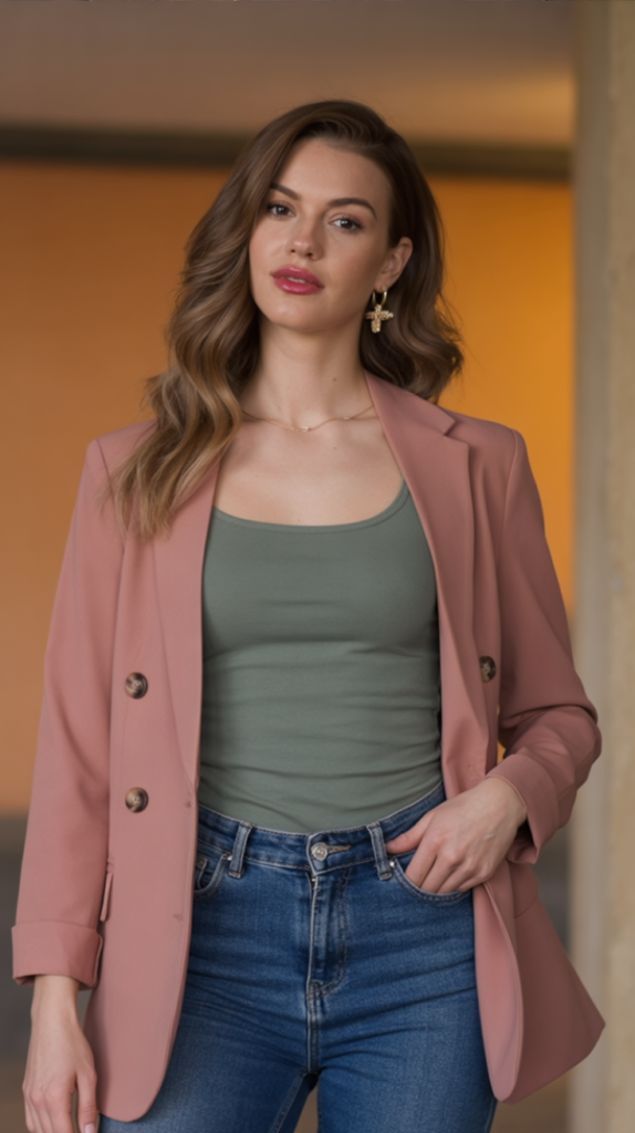 Casual Blazer With Jeans