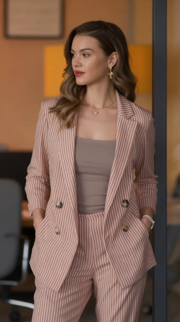 Fine Stripe Office Ensemble