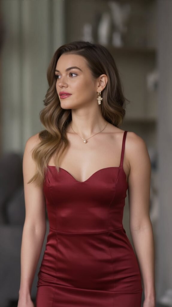 High-Neck Bodycon Dress