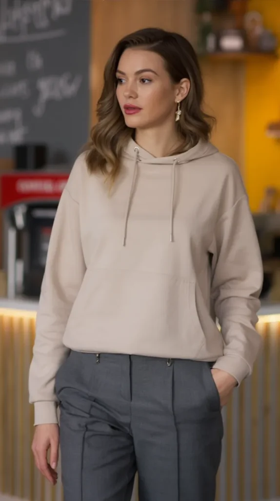 Lightweight Hoodie with Tailored Pants