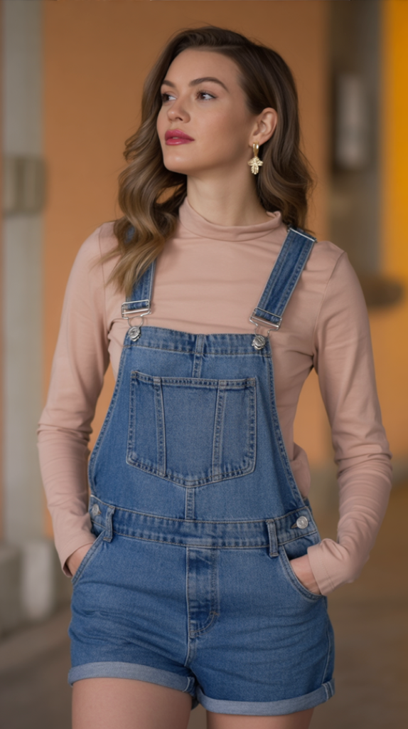 Relaxed Overalls With a Fitted Top