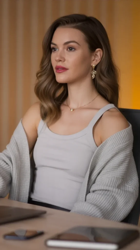 Sleeveless Shell With Cardigan