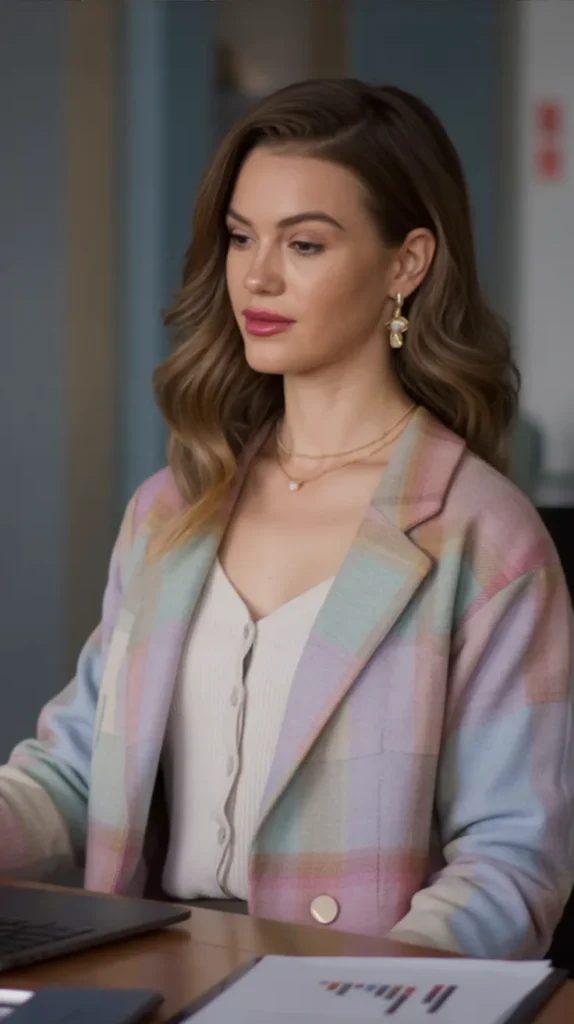 Soft Pastel Office Outfit