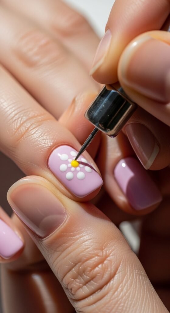 Create Simple 5-Dot Flowers