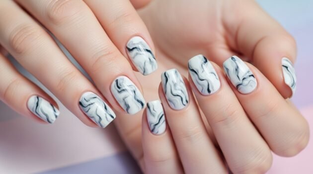 How to Do Marble Nail Art at Home