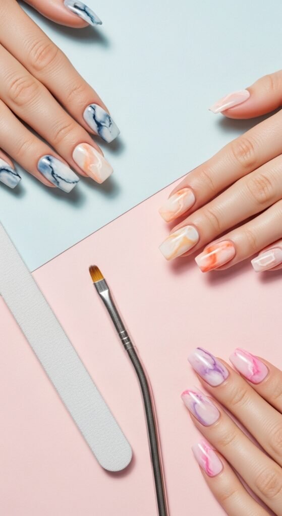 Extra Tips for Stunning Marble Nails