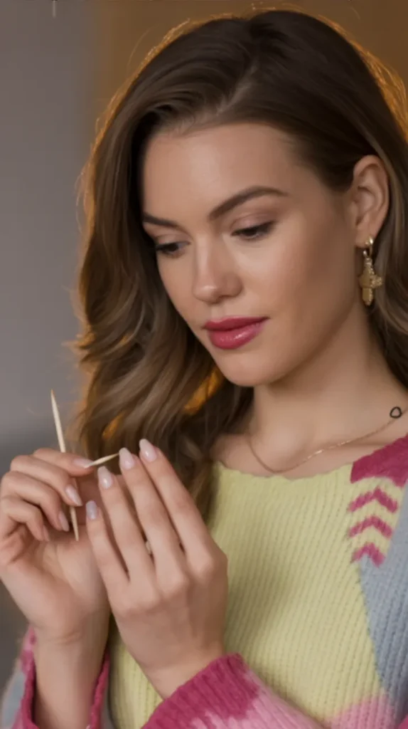 how to do nail art with toothpick