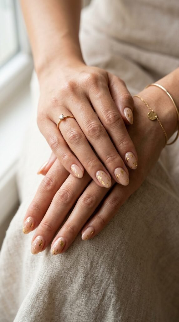 How to Do Nail Art With Gold Foil