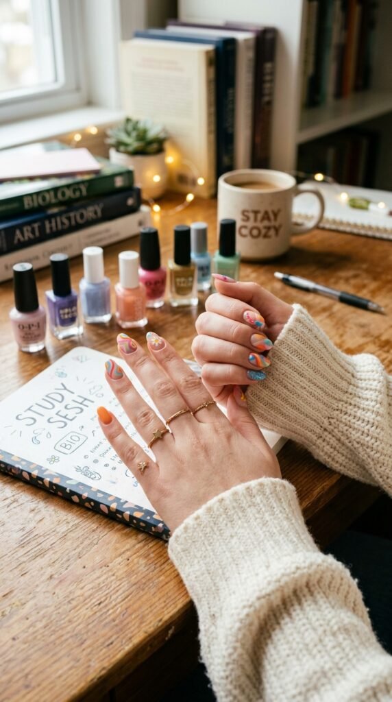 How to Do Nail Art for College Girls