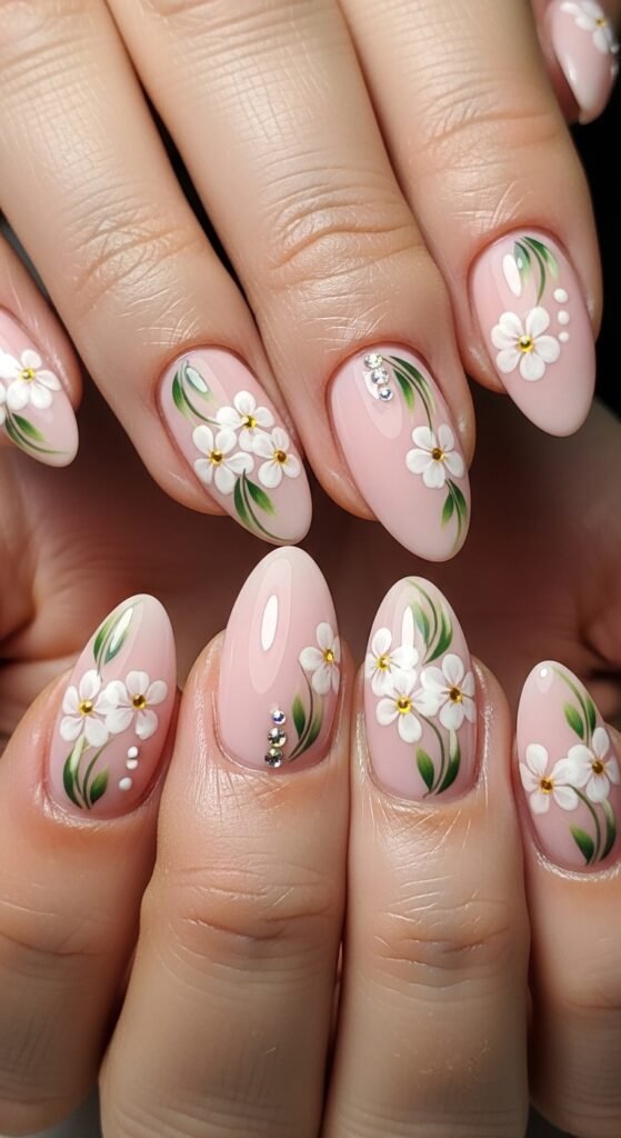 How to Do Nail Art With Flower