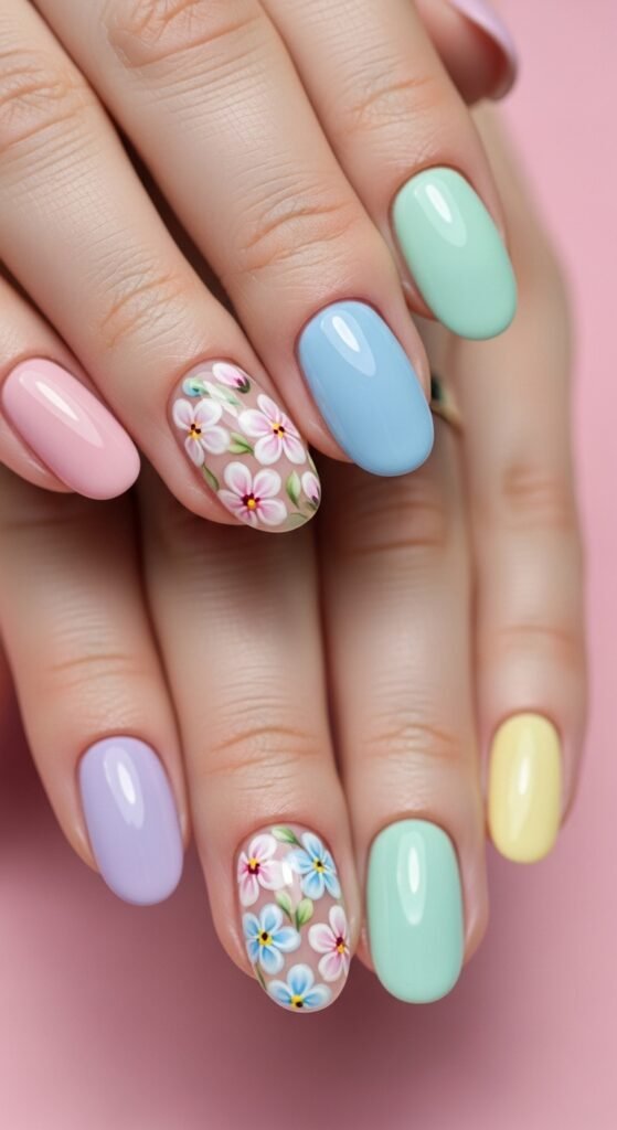 How to Do Nail Art With Pastel Colors