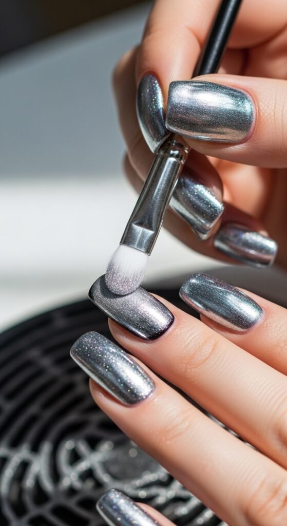 Apply the Chrome Powder