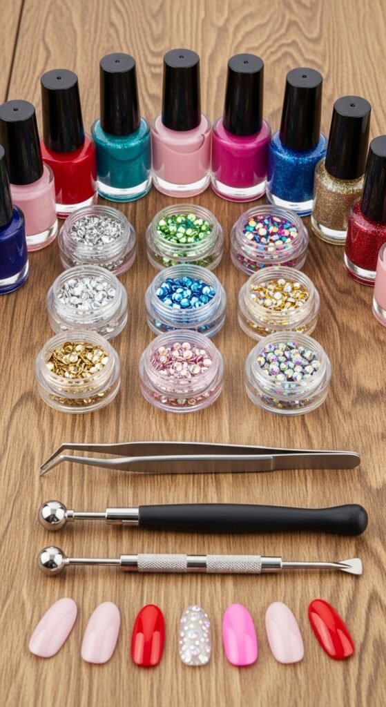 What You’ll Need for Rhinestone Nail Art