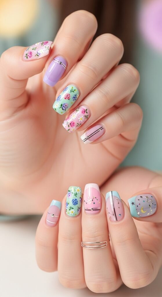 Cute Nail Decal Design Ideas