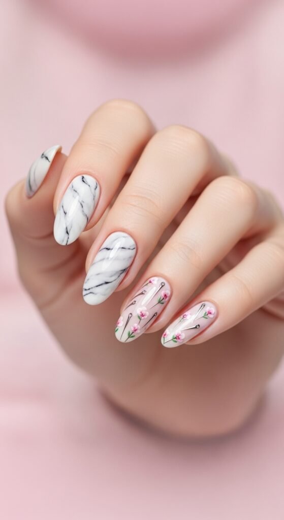 Easy Needle Nail Art Ideas for Beginners