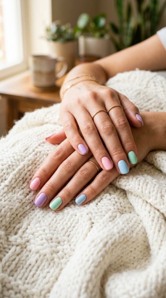 How to Do Nail Art With Pastel Shades